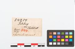 Etikett zu Bronzeraspel (NHMW-PRAE-024989)